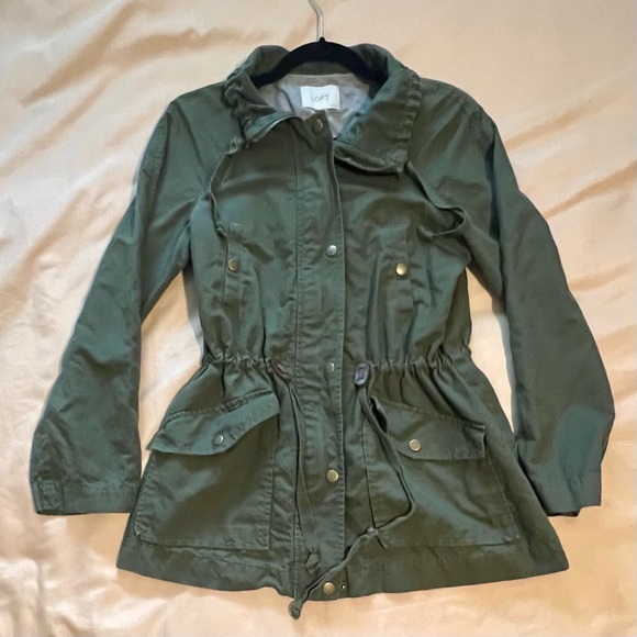 LOFT Jackets & Blazers - Loft Oversized Olive Green Anorak Jacket